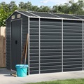 vidaXL, vidaXL Gerätehaus Anthrazit 191x470x198 cm Verzinkter Stahl