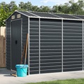 vidaXL Gerätehaus Anthrazit 191x555x198 cm Verzinkter Stahl