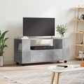vidaXL TV-Schrank Betongrau 102x34,5x43 cm Holzwerkstoff