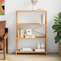 vidaXL Regal mit 4 Böden 80x30x112 cm Massivholz Eiche