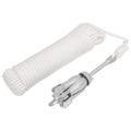 vidaXL, vidaXL Klappanker mit Seil Silbern 1,5 kg Temperguss