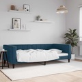 vidaXL Tagesbett Blau 100x200 cm Samt