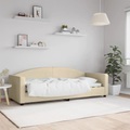 vidaXL Tagesbett Creme 80x200 cm Stoff