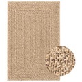 vidaXL Teppich 200x290 cm Jute-Optik Innen und Außen