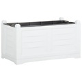 vidaXL Blumenkasten Weiß 80x42,5x42 cm PP