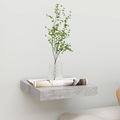 vidaXL Schwebendes Wandregal Betongrau 23x23,5x3,8 cm MDF