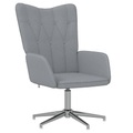 vidaXL Relaxsessel 62x67x97,5 cm Hellgrau Stoff