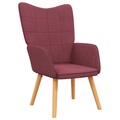 vidaXL Relaxsessel 62x68,5x96 cm Weinrot Stoff