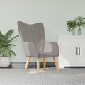 vidaXL Relaxsessel 62x68,5x96 cm Taupe Stoff
