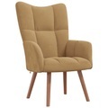 vidaXL Relaxsessel Braun Samt