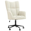 vidaXL Relaxsessel Cremeweiß Samt
