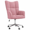 vidaXL Relaxsessel Rosa Samt