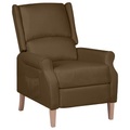 vidaXL Relaxsessel Verstellbar Braun Stoff