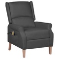 vidaXL Massagesessel Dunkelgrau Stoff