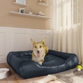 vidaXL, vidaXL Hundebett Dunkelblau 80x68x23 cm Kunstleder