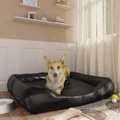 vidaXL, vidaXL Hundebett Schwarz 105x80x25 cm Kunstleder