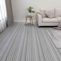 vidaXL PVC-Fliesen Selbstklebend 20 Stk. 1,86 m² Hellgrau