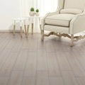 vidaXL PVC Laminat Dielen Selbstklebend 5,21m² 2mm Eiche Klassisch Weiß