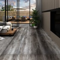 vidaXL PVC Laminat Dielen Selbstklebend 5,21m² 2mm Gestreift Holzoptik