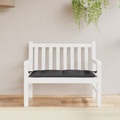 vidaXL Gartenbank-Auflage Schwarz 110x50x7 cm Stoff