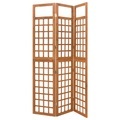 vidaXL 3-tlg. Paravent/Spalier Massivholz Tanne 121x180,5 cm
