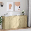 vidaXL Sideboard Sonoma-Eiche 160x36x75 cm Spanplatte