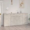 vidaXL Sideboard Betongrau 160x36x75 cm Spanplatte