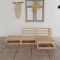 vidaXL 4-tlg. Garten-Lounge-Set Kiefer Massivholz