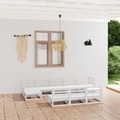 vidaXL 10-tlg. Garten-Lounge-Set Kiefer Massivholz