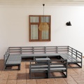 vidaXL 12-tlg. Garten-Lounge-Set Kiefer Massivholz