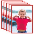 vidaXL Bilderrahmen Collage 5 Stk. für Wand Tisch Rot 50x60 cm MDF