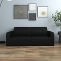 vidaXL, vidaXL Stretch Sofahusse 2-Sitzer Schwarz Polyester-Jersey