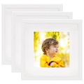 vidaXL 3D-Box-Bilderrahmen 3 Stk. Weiß 28x28 cm für 20x20 cm Bild