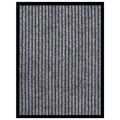 vidaXL Fußmatte Grau Gestreift 40x60 cm