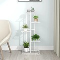 vidaXL, vidaXL Blumenständer 5-Etagen 43x22x98 cm Weiß Metall