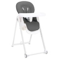 vidaXL, vidaXL Baby-Hochstuhl Dunkelgrau Aluminium