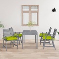 vidaXL, vidaXL Garten-Essstühle mit Kissen 4 Stk. Massivholz Akazie