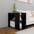 vidaXL Beistelltisch Schwarz 60x30x50 cm Spanplatte
