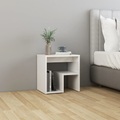 vidaXL Nachttisch Hochglanz-Weiß 40x30x40 cm Spanplatte