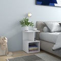 vidaXL Nachttisch Weiß 35x35x55 cm Spanplatte