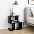 vidaXL Nachttisch Schwarz 50x30x51,5 cm Spanplatte
