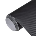 vidaXL, vidaXL Autofolien 2 Stk. 3D Schwarz 100x150 cm+50x150 cm