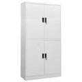 vidaXL Büroschrank Hellgrau 90x40x180 cm Stahl