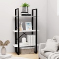 vidaXL Lagerregal Weiß 60x30x105 cm Spanplatte und Metall