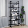 vidaXL Hochschrank Schwarz 100x30x210 cm Holzwerkstoff