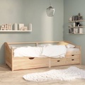 vidaXL, vidaXL Tagesbett 3-Sitzer mit Schubladen Massivholz Kiefer 90x200 cm