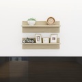 vidaXL Wandregale 2 Stk. Sonoma-Eiche 60x11,5x18 cm Spanplatte
