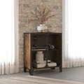 vidaXL, vidaXL Aufbewahrungsschrank Rustikal Braun 72x36x82 cm Metall und MDF