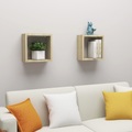 vidaXL Würfelregale 2 Stk. Sonoma-Eiche 30x15x30 cm