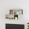 vidaXL Wandregal Sonoma-Eiche 100x18x53 cm Spanplatte